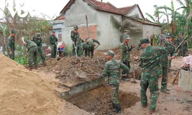 홍수, 폭풍우로 파손된 수천 채의 주택, ‘꽝쭝 작전’ 으로 신축, 보수 
