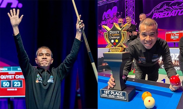 베트남 당구 선수 쩐 꾸옛 찌엔… ‘2025 블루아 3쿠션 챌린지’에서 우승