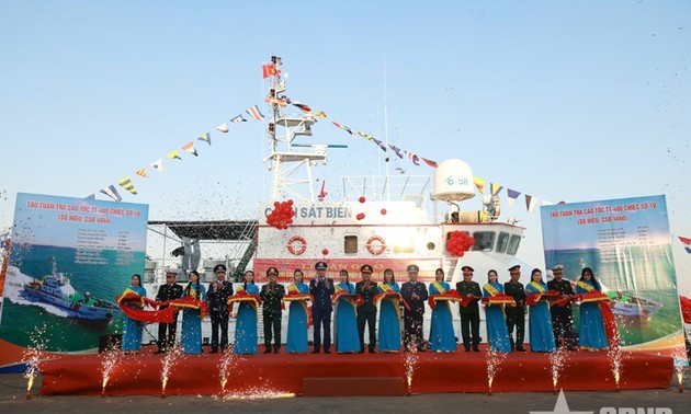 越南海警接收第10艘TT-400型高速巡逻艇