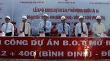 National Highway 1A section in Binh Dinh begins construction