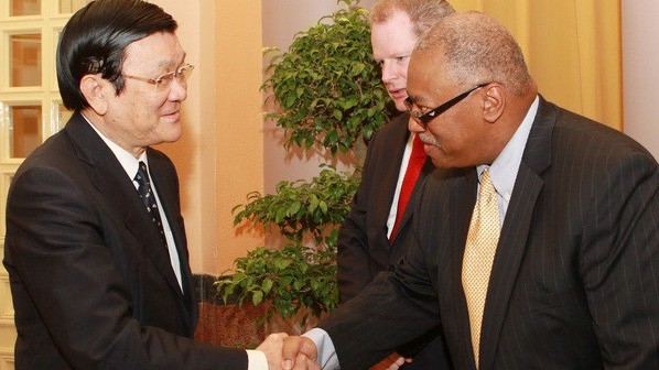 President Truong Tan Sang receives US ExxonMobil representatives