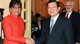 President Sang receives US Secretary of Commerce