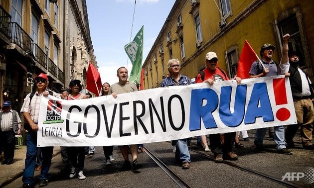 Austerity protests hit Portugal