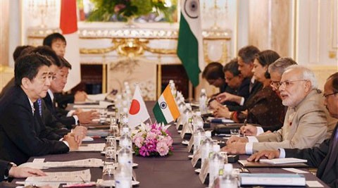 Japan, India to step up security, economic cooperation 