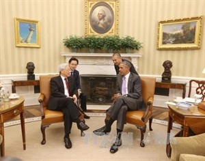 Party leader holds talks with US President 