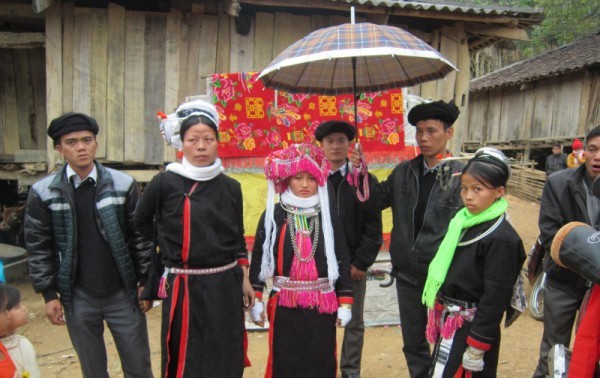 Typical marriage ritual of the San Chi