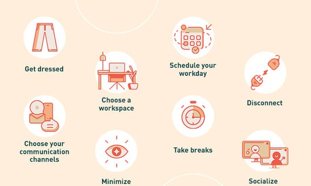 Tips for working effectively and safely from home during the pandemic