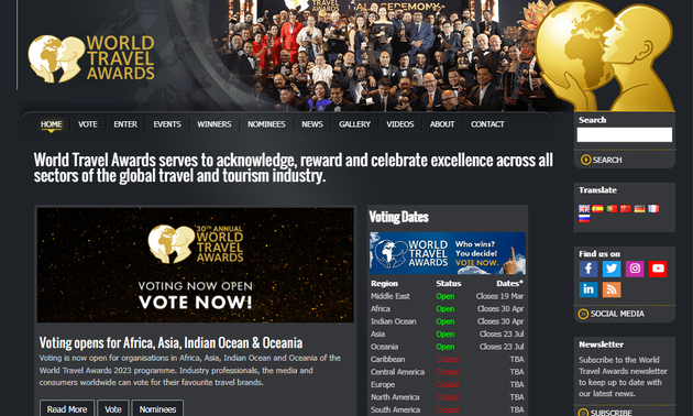 VNAT invites votes for Vietnam at 2023 World Travel Awards  