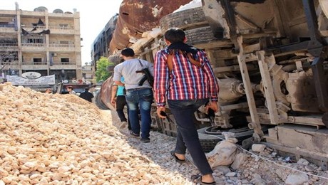 Des véhicules militaires poids lourds à destination de l’opposition syrienne