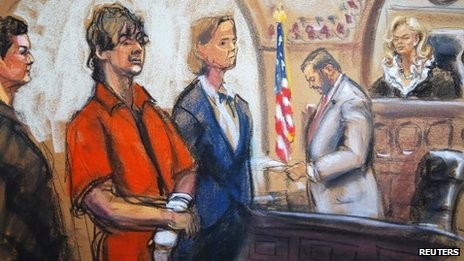 L'accusé de l'attentat à Boston, Dzhokhar Tsarnaev dément les accusations