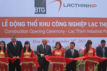 Mise en chantier de la zone industrielle Lac Thinh