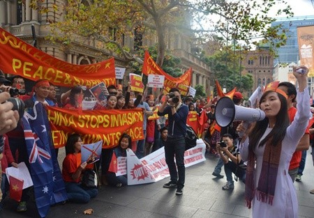 Les Vietnamiens de l’étranger s’indignent des agissements de la Chine