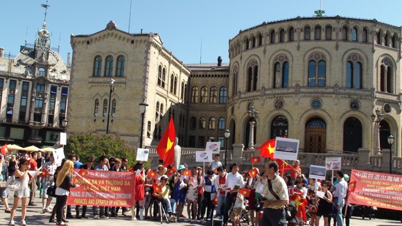 Norvège : Rassemblement contre les actes chinois en Mer Orientale 