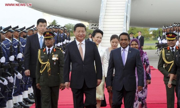 Le président chinois entame une visite d'Etat aux Maldives