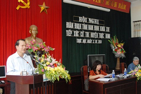 Le vice-Premier Ministre Vu Van Ninh rencontre les électeurs du district de Truc Ninh