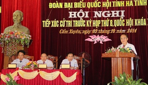 Le président de l’AN rencontre l’électorat de Hà Tinh