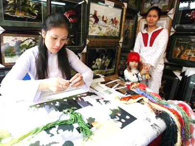 Van Lam, le village de broderie de Ninh Binh