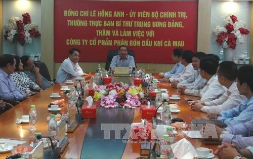 Le Hong Anh se rend à Ca Mau