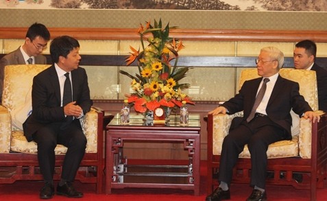 Le SG du PCV Nguyen Phu Trong dans le Yunnan