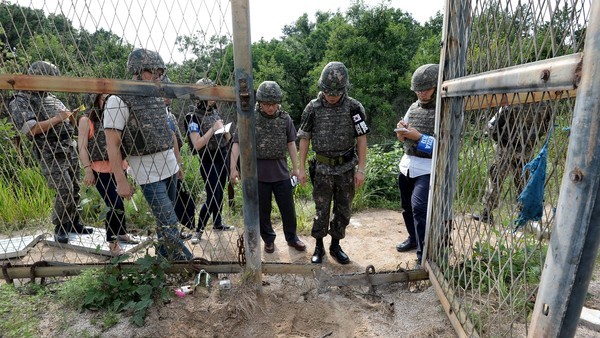 Séoul promet une réponse sévère à Pyongyang après l’explosion d’une mine