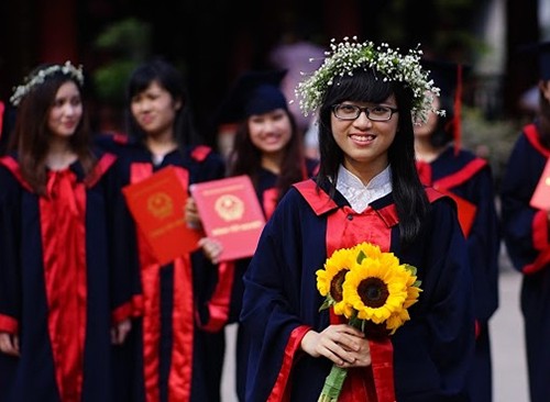 Đào Hải Hà, lauréate du concours d’entrée à l’université des langues de Hanoï 