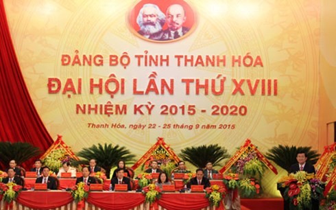 18ème congrès du comité du Parti pour la province de Thanh Hoa