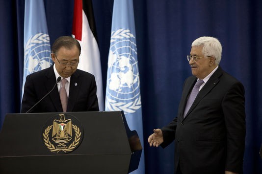 Ban Ki-moon rencontre Abbas à Ramallah