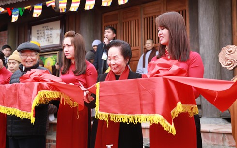 Nguyên Thi Doan à l’inauguration de la fête printanière de Ngoa Van