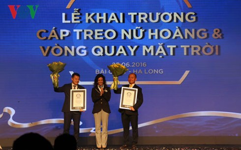 Inauguration d’un téléphérique titulaire de 2 records mondiaux à Halong