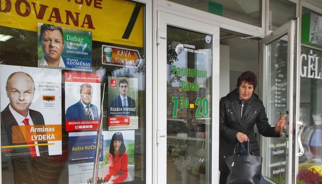 Premier tour des élections législatives en Lituanie