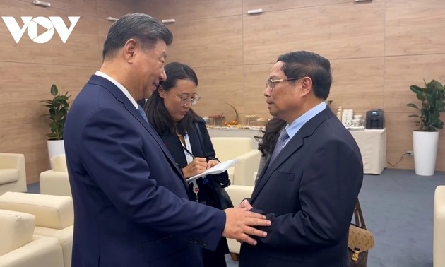 Pham Minh Chinh rencontre Xi Jinping