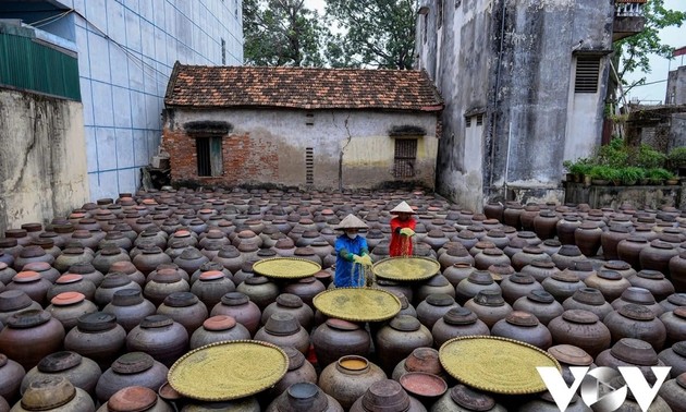 The making of fermented soybean paste in Hung Yen