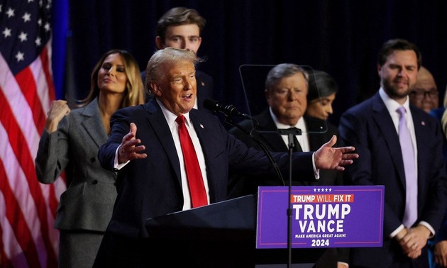 Donald Trump delivers victory speech