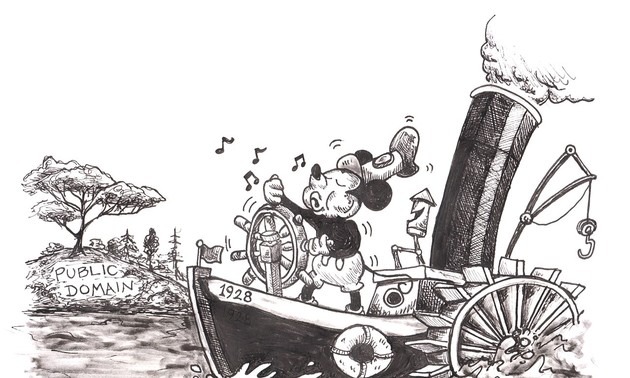 Steamboat Willie enters the public domain