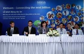 Pembangunan pabrik produksi telepon genggam Nokia di provinsi Bac Ninh