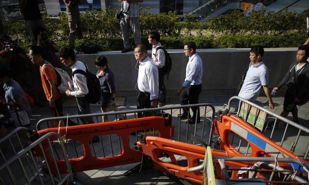 Hong Kong protesters retreat from Mongkok