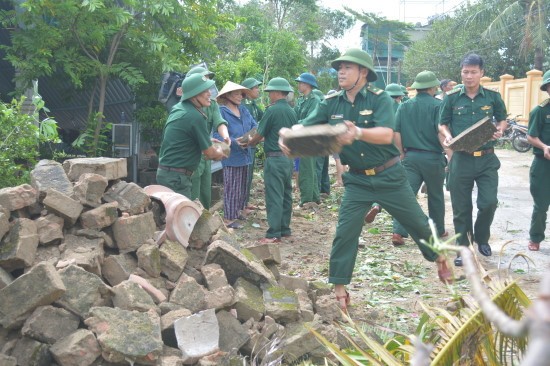 ວຽກງານແກ້ໄຂຜົນຮ້າຍຢ່ອນຫຼັງຈາກພາຍຸ Doksuri