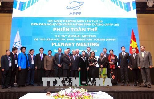 XXVI Conferencia del Foro Parlamentario Asia-Pacífico finaliza con éxito