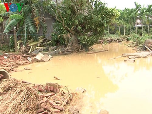 洪水後の中部各省