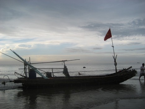 中部のある漁村の生活