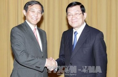 サン国家主席、和歌山県知事と会見