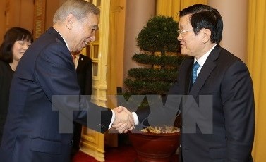 サン国家主席、群馬県知事と会合