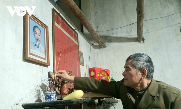 パクボ国家遺跡の住民の心に残るホーチミン主席の姿