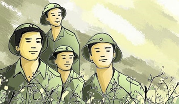 ベトナム人の兵士らを讃える曲