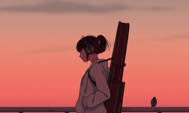 古い年代のギター演奏