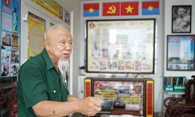 ホーチミン文化スペースを創設した復員軍人ラム・スアン・クアンさん