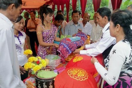 Wedding ceremony of the Khmer