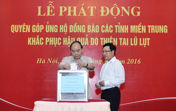 Prime Minister appeals for fund raising for flood-hit central region