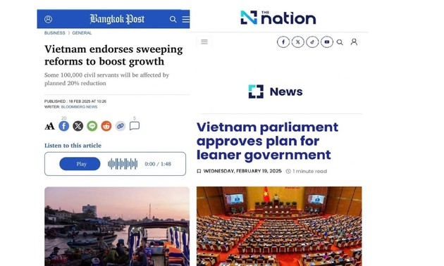 Thai media praise Vietnam’s policy on streamlining State apparatus