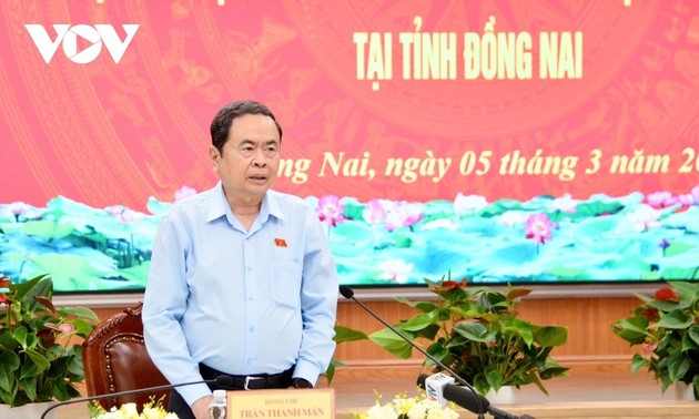 NA Chairman inspects preparations for legislature election in Dong Nai